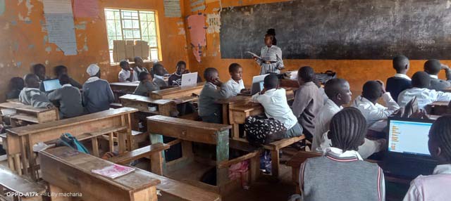 panoramic shot of a classroom at thika-penuel transforming school